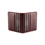 Argenta Cartera Hombre Piel Auténtica Rojo Clarete 10.5x8x2 cm Zoozie Bags